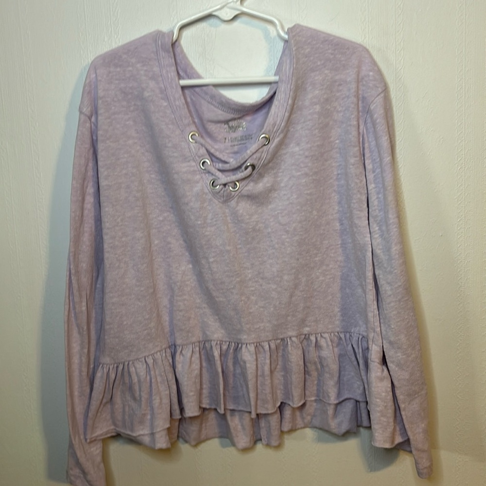 Girls Justice size 7 long sleeve tee
